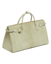 Green Le Teckel Snake Print Leather Tote Bag | PDP | Antonia