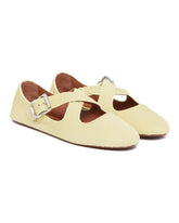 Ballerine Flat Incrociate In Cavallino Gialle - SCARPE BASSE DONNA | PLP | Antonia