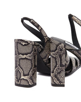 Snake-Print Slingback Pumps | PDP | Antonia