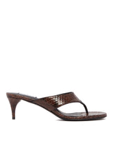 Brown Thong Mules - Women's shoes | PLP | Antonia