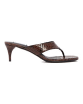 Brown Thong Mules | PDP | Antonia