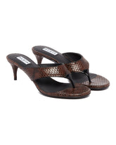 Brown Thong Mules - Women's shoes | PLP | Antonia