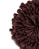 Burgundy Leather Flower Choker | PDP | Antonia