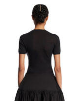 Black Wool and Silk Bodysuit | PDP | Antonia