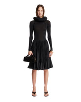 Black Sculptural Hooded Bodysuit - Women's tops | PLP | Antonia