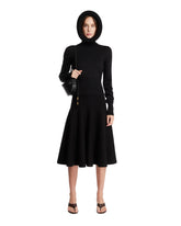 Black Sculptural Hooded Sweater - Women's sweatshirts | PLP | Antonia