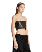 Black Leather Bustier | PDP | Antonia