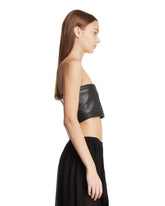 Black Leather Bustier | PDP | Antonia