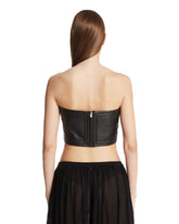 Black Leather Bustier | PDP | Antonia