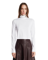 T-Shirt Con Collo Plissettato Bianca - T-SHIRT DONNA | PLP | Antonia