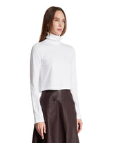 T-Shirt Con Collo Plissettato Bianca | PDP | Antonia