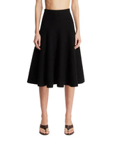 Black Flared Cashmere Knit Skirt - Women's skirts | PLP | Antonia