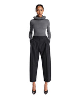 Gray Wool Gabardine Tailored Trousers | PDP | Antonia