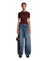 Blue Denim Cargo Pants - Women's clothing | PLP | Antonia