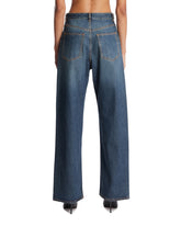 Blue Low-Rise Denim Pants | PDP | Antonia