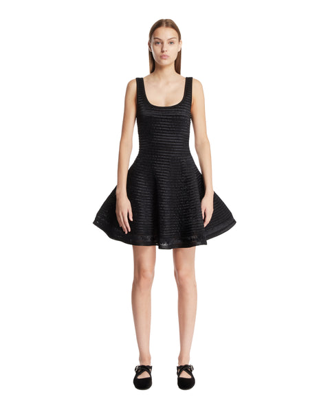 Black Knit Skater Dress | ALAIA - Antonia