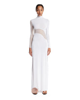 White Silk Knit Cut-Out Dress - Women's dresses | PLP | Antonia