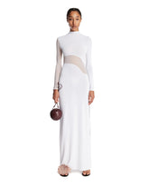 White Silk Knit Cut-Out Dress - Women's dresses | PLP | Antonia