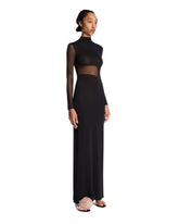 Black Silk Knit Cut-Out Dress | PDP | Antonia