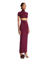 Burgundy Cut-Out Dress | PDP | Antonia