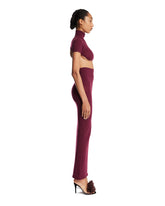 Burgundy Cut-Out Dress | PDP | Antonia