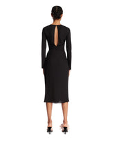 Gray Draped Midi Dress | PDP | Antonia