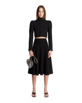 Giacca A Collo Alto In Lana Nera - GIACCHE DONNA | PLP | Antonia