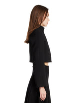 Giacca A Collo Alto In Lana Nera | PDP | Antonia