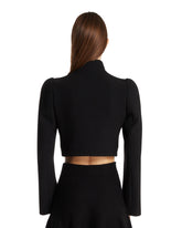 Giacca A Collo Alto In Lana Nera | PDP | Antonia