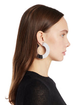 Silver Blade Hoop Earrings - Women's jewelry | PLP | Antonia