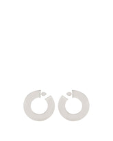 Silver Small Blade Hoop Earrings - Women's jewelry | PLP | Antonia