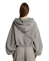Gray Cropped Hoodie | PDP | Antonia