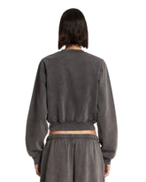 Gray Cotton Terry Cardigan | PDP | Antonia