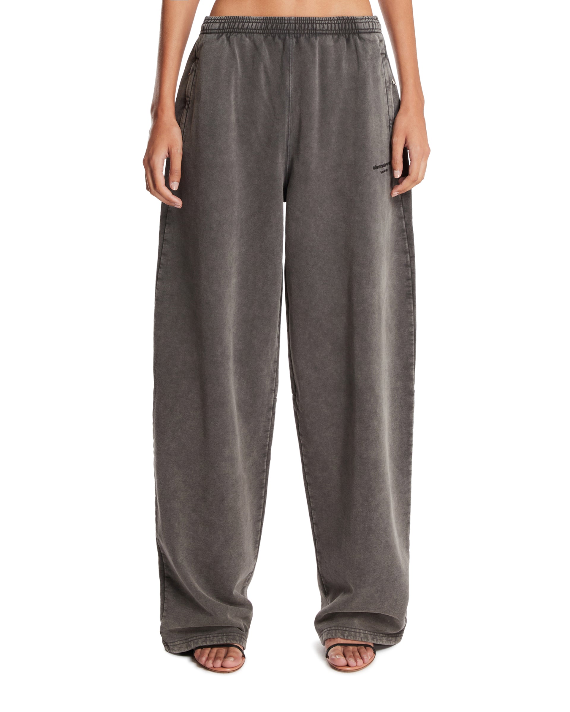 Antwort wide sweat pants GREY アントワート Gray Wide-Leg Sweatpants | ALEXANDER WANG - Antonia
