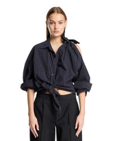 Camicia Button-Up Asimmetrica Blu - ALEXANDER WANG DONNA | PLP | Antonia