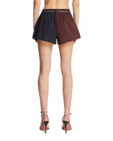 Blue Boxer-Style Shorts | PDP | Antonia