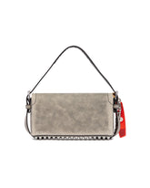 Gray Slim Ricco Flap Bag | PDP | Antonia