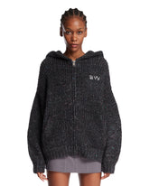 Felpa Oversize Con Cappuccio Nera - ALEXANDER WANG DONNA | PLP | Antonia