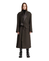 Cappotto Con Rever Lucido Verde - AMI PARIS DONNA | PLP | Antonia