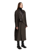 Green Shiny Lapel Coat | PDP | Antonia