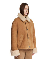 Beige Shearling Jacket | PDP | Antonia