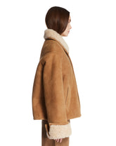 Beige Shearling Jacket | PDP | Antonia