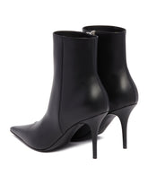 Black Barbara 90 Leather Ankle Boots | PDP | Antonia