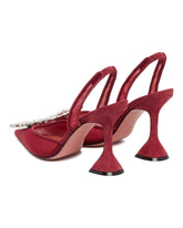 Burgundy Begum Mesh Pumps | PDP | Antonia