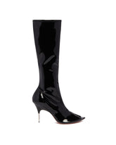 Black Bruna 95 Stretch Latex Boots | PDP | Antonia