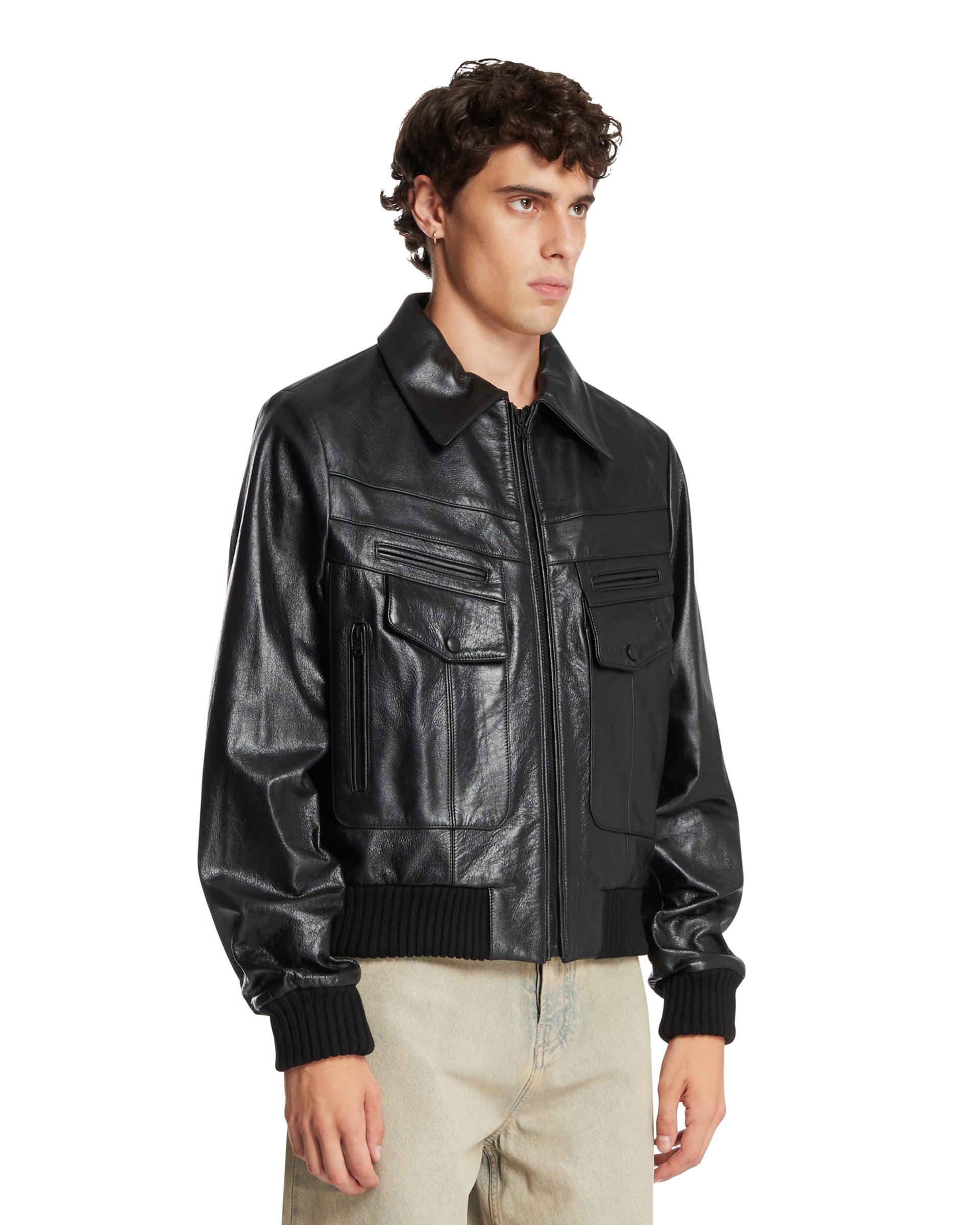 Black Leather Jacket | AMIRI - Antonia Black Leather Jacket | AMIRI - Antonia