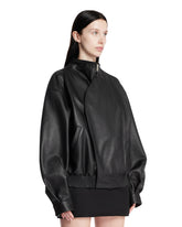 Black Leather Bomber | PDP | Antonia