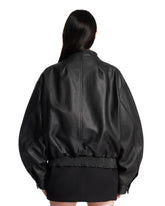 Black Leather Bomber | PDP | Antonia