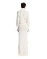 White Cashmere and Wool Maxi Dress | PDP | Antonia