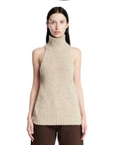 Top A Maglia Senza Maniche Beige - ARMARIUM DONNA | PLP | Antonia